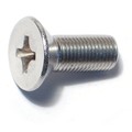 Midwest Fastener 3/8"-24 x 1 in Phillips Flat Machine Screw, Plain Stainless Steel, 5 PK 79074